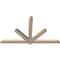 Ekena Millwork Kennewick Smooth Timber Gable Bracket, Douglas Fir, 96"W x 56"H x 3 1/2"D x 5 1/2"F, 14/12 Pitch GBW096X56X0406KEN00SDF - alternate 3